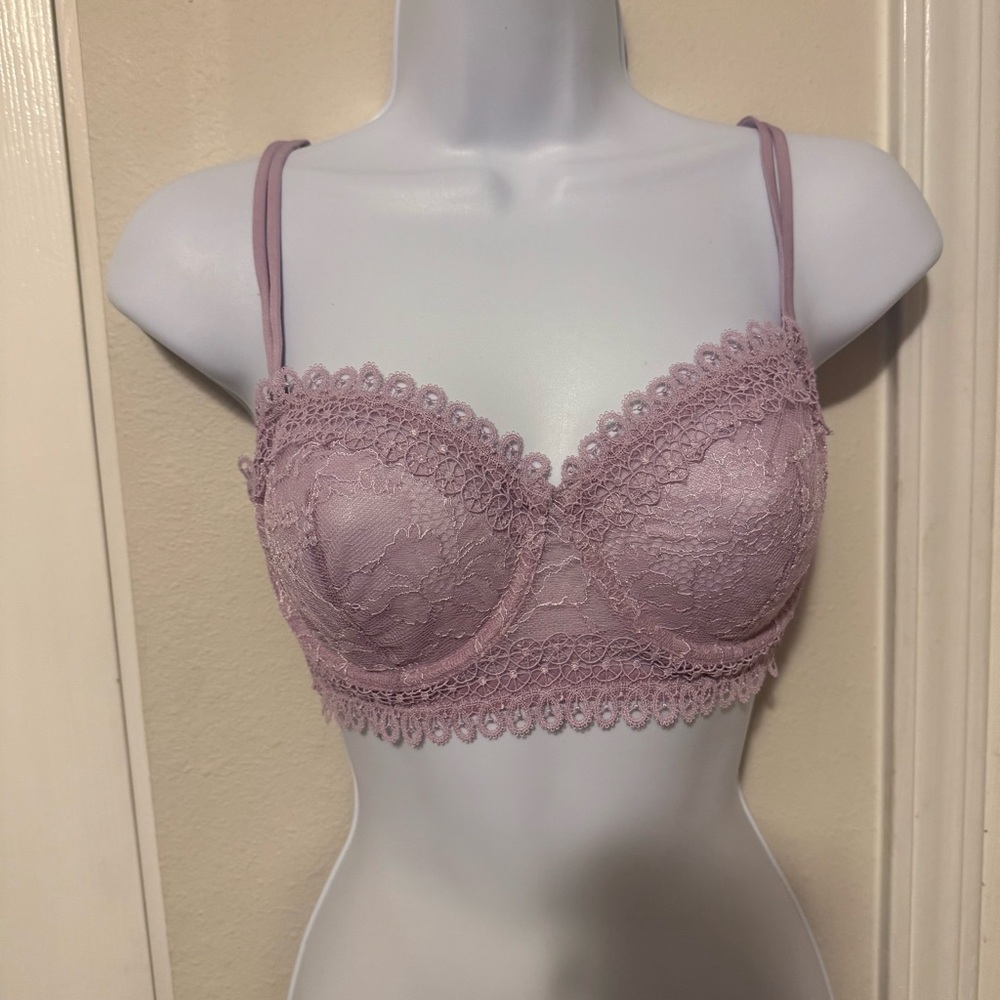 💜✨ Victoria’s Secret Lace Longline Bra / Bralette ✨💜 - Picture 2 of 5